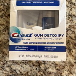 Crest GUM Detoxify Whitening 2 Steps 
