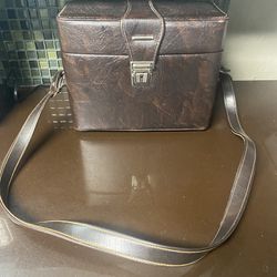 Leather Bag With Strap 