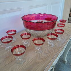 Punch Bowl Set Vintage