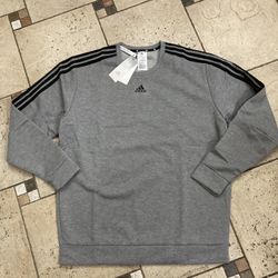 NWT Adidas Men’s Sweatshirt Gray Size XL