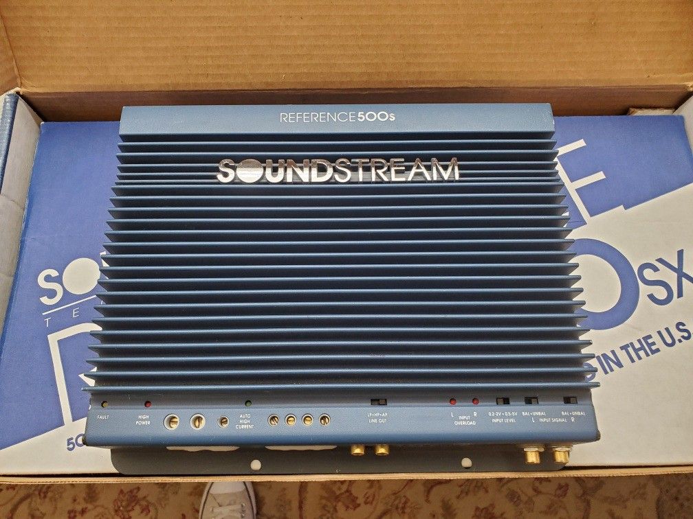 Old School Soundstream Reference 500s Car Stereo Amplifier