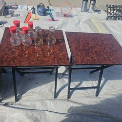 Two foldable tables for sale