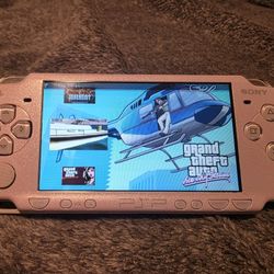 Playstation Psp 2000 Lavendar Purple Mod--ded Video Game Console 