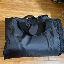 New Black Picnic blanket with carrying handles and 2 compartments