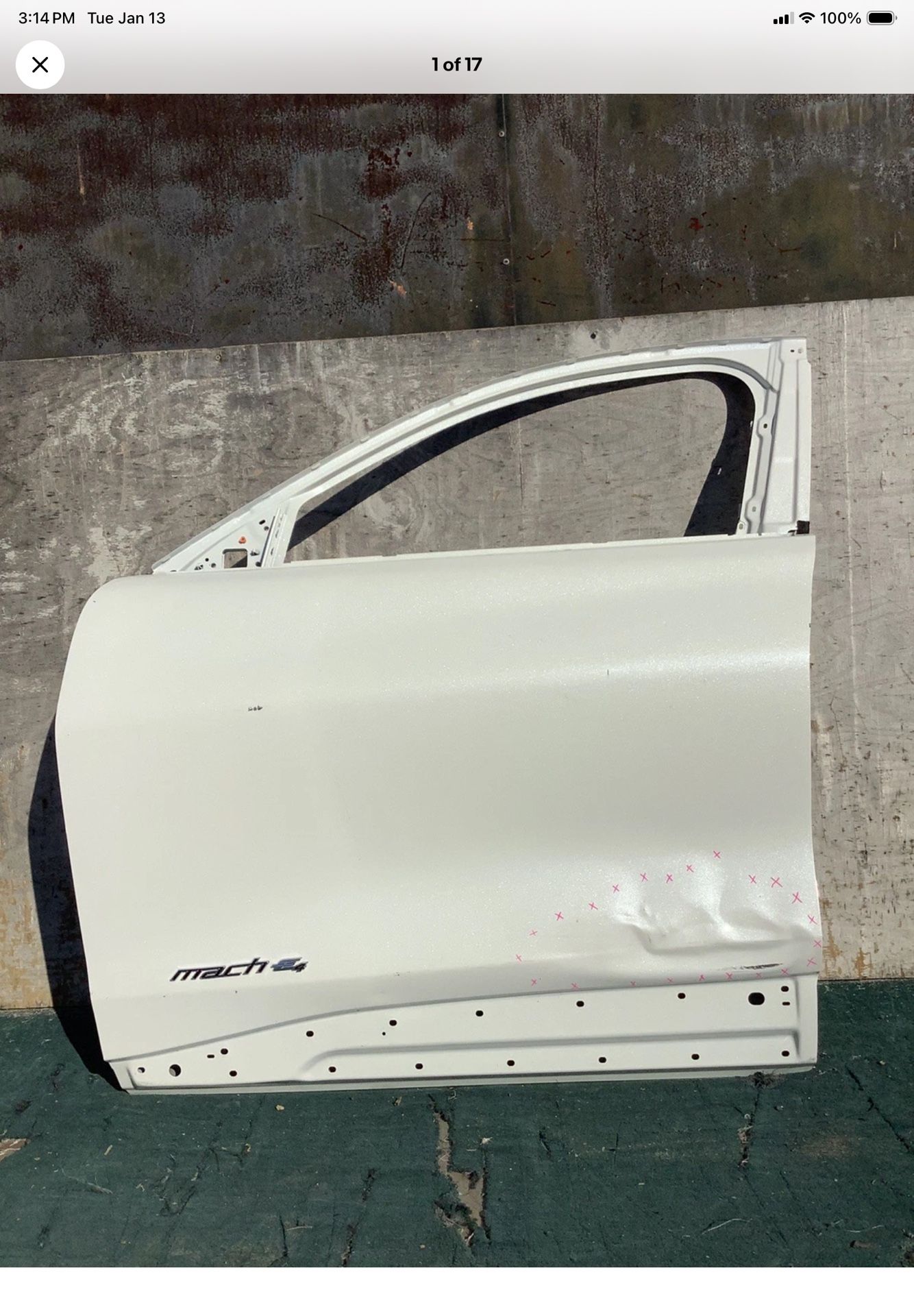 2021 2022 2023 2024 FORD MUSTANG MACH E FRONT LEFT DOOR OEM USED