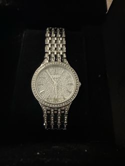 Bulova Crystal-Set Silver-Tone Watch