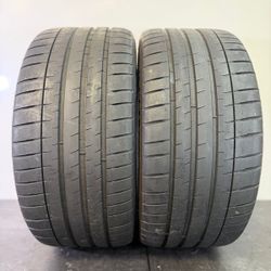 V601  275 35 20 102Y  Michelin Pilot Sport 4S  2 Used Tires 70%-80% Life 