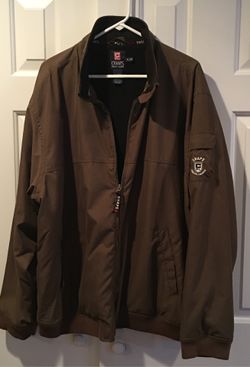 Male Olive Green Casual Jacket by Chaps of Ralph Lauren , Valor inter lining.