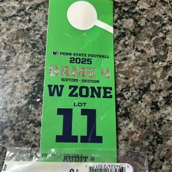 Penn State Parking Pass For Whiteout Game Lot