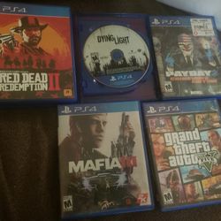 Ps4 games 5 total games. Make offer for all. 
