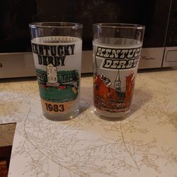 Vintage Kentucky Derby Glasses 