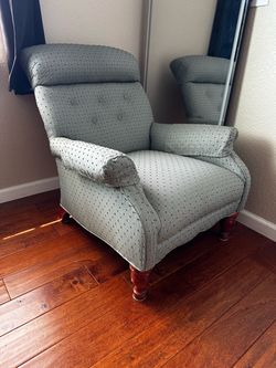 Green Ethan Allen chair
