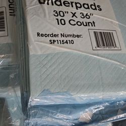 Underpads $5ea