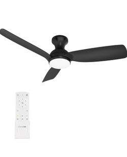 Consciot Ceiling Fan With Light, 44 Inch Low Profile Ceiling Fan with remote control, 6-speed choice, Reversible DC motor, 3CCT, Dimmable, Whisper, Ea
