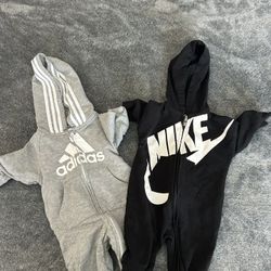 Adidas And Nike Onesies 