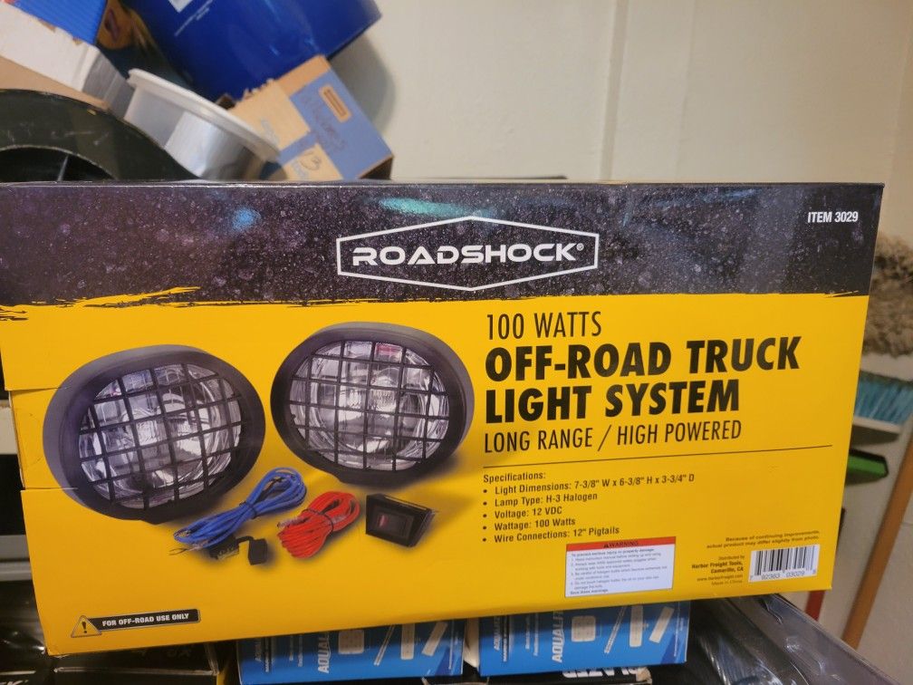 Off Road Truck Light Systems 100 Watts Long Range High Powered Brand New Pair