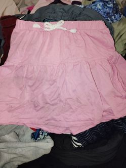 Pink little girls skirt