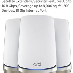 NETGEAR Orbi Quad-Band WiFi 6E Mesh Network System RBKE963