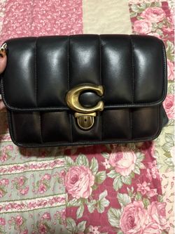 Coach studio bag with quilting (black)