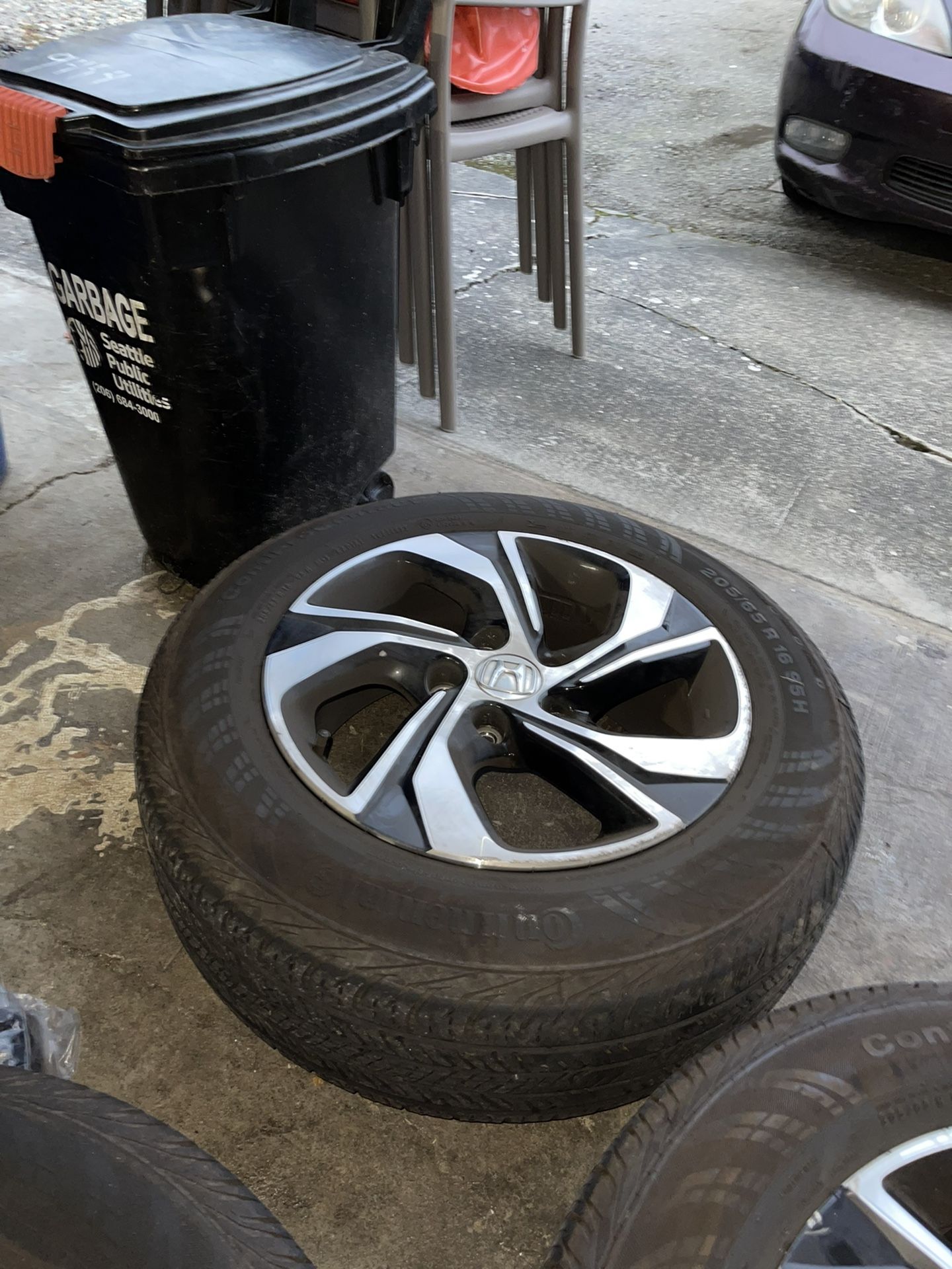 OEM 2017 Honda Accord tire and rims