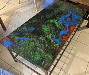 Artist Clear Coated  Coffee Table 