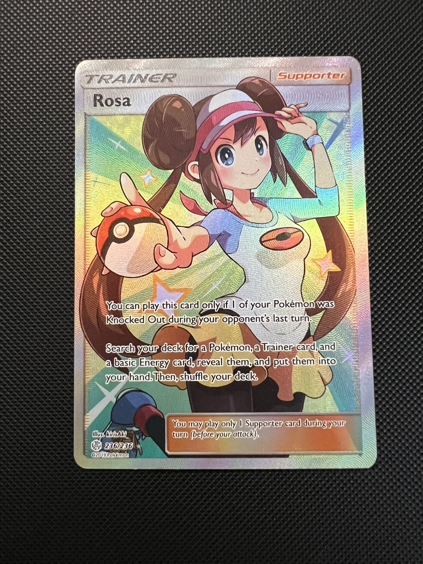 Pokemon Rosa 236/236 full art trainer card