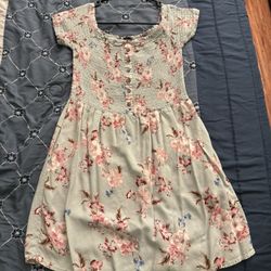 Baby Blue Floral Dress