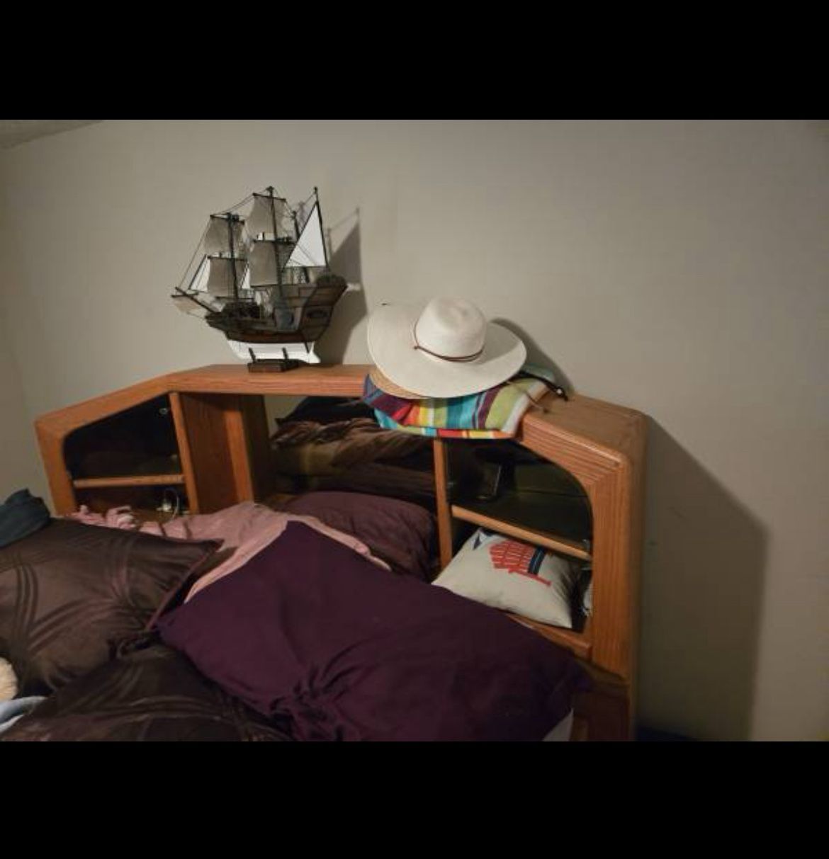 Oak Bed frame With Storage