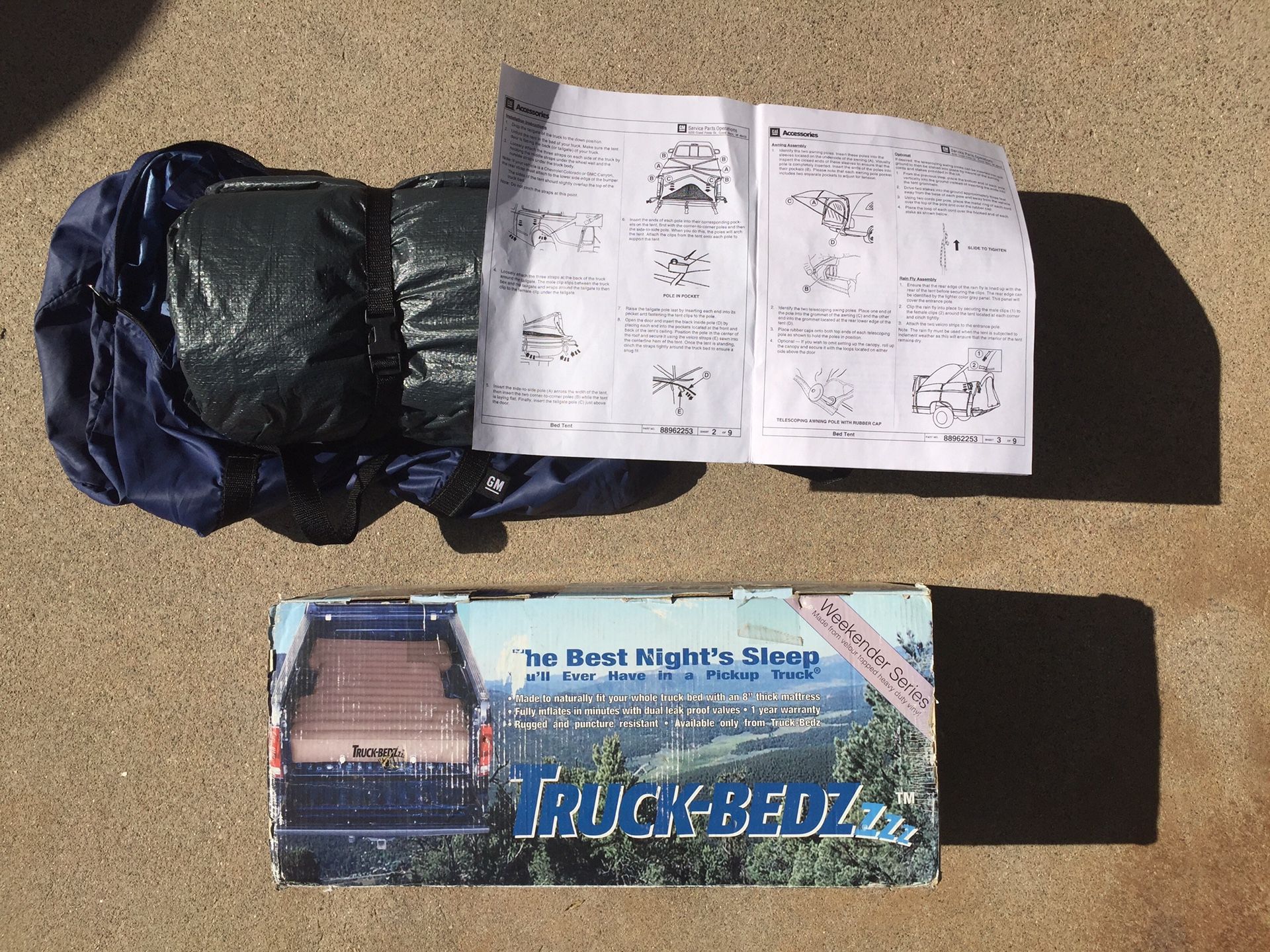 Chevy Silverado GM Truck Bed Tent with Truck Bedzzz Mattress