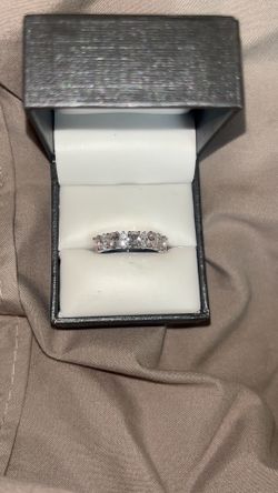 Morganite Pink & Lab Grown Diamond Band