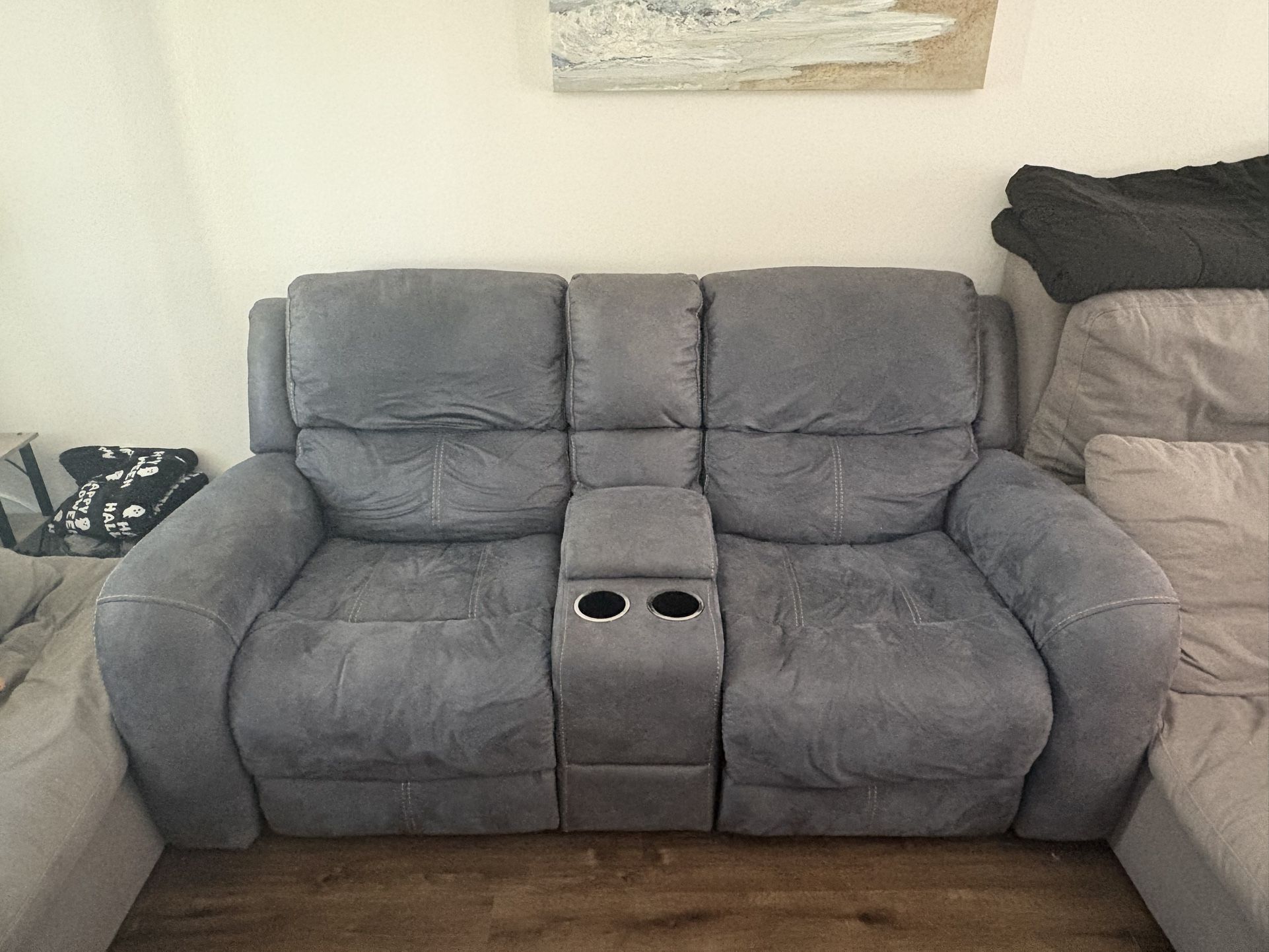 Recliner Loveseat Steel Color