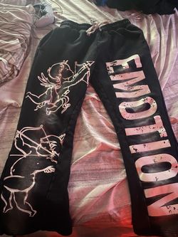 Mixed emotion flared sweats 