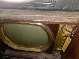 1950s  early  tv consal and record player radio