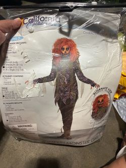 Scary pumpkin girl costume