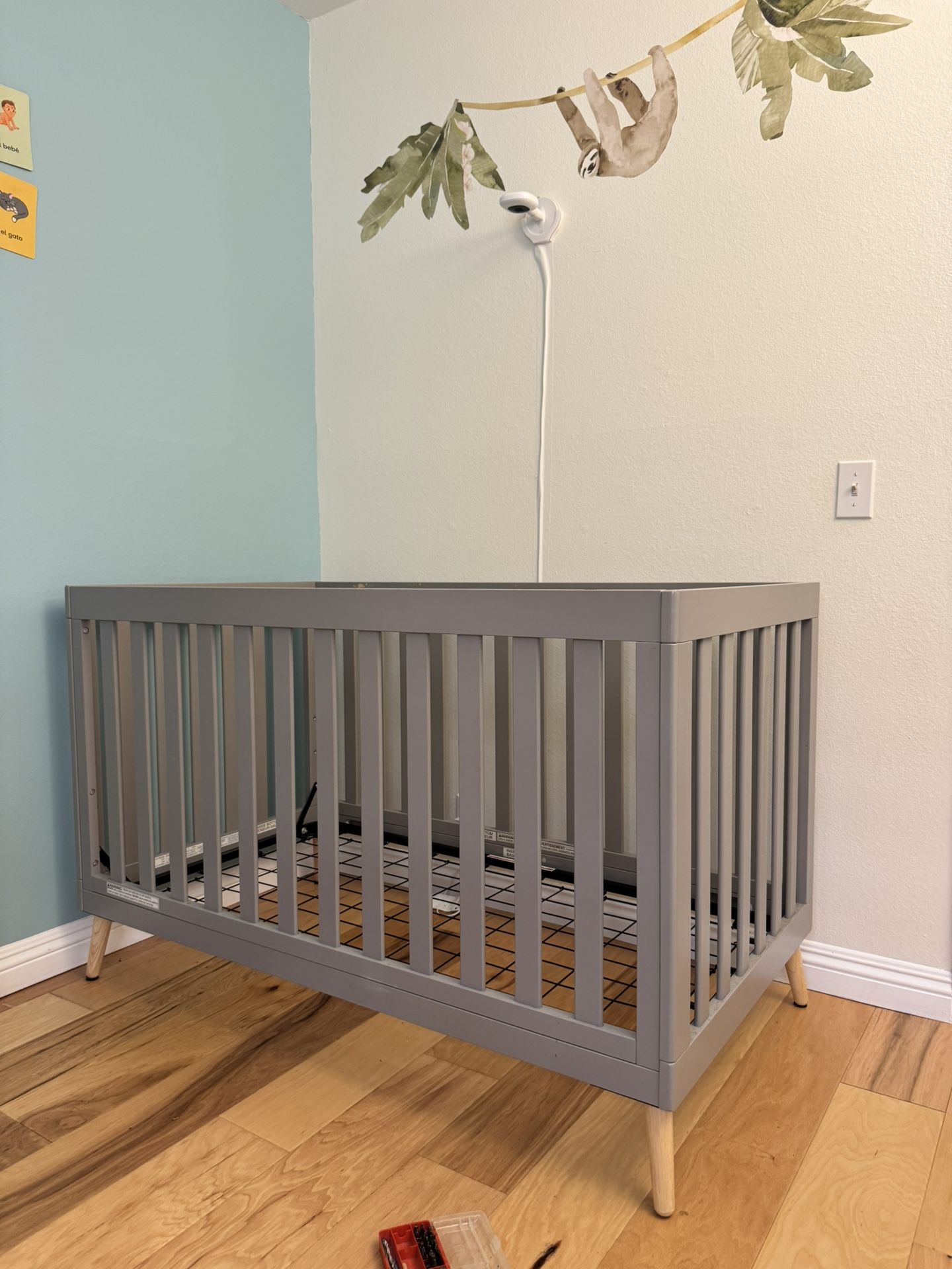 Convertible Crib - Gray