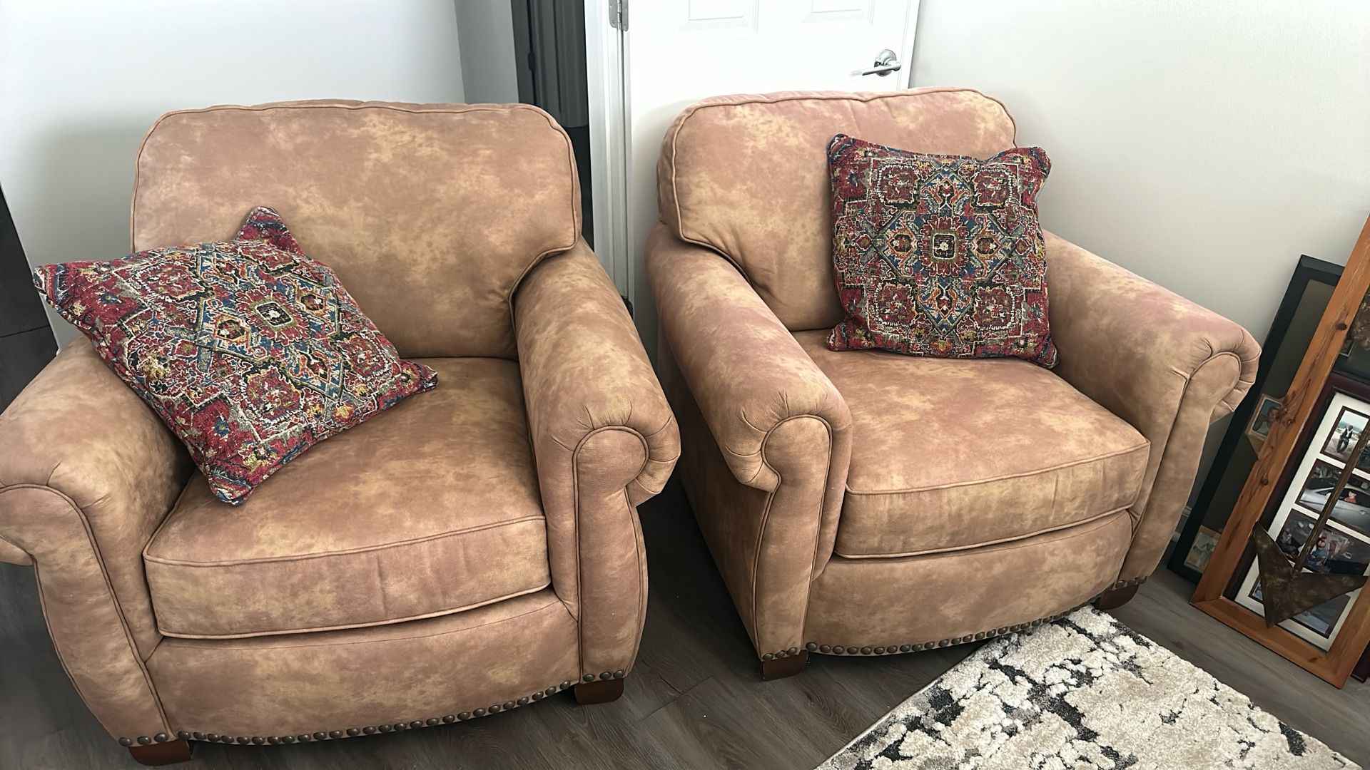 Two New - Rawhide Chairs -excellent Condition