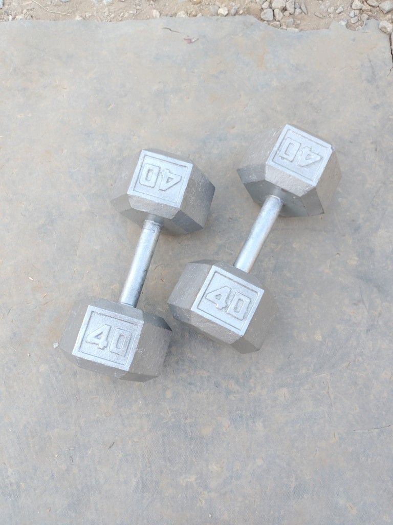 Dumbbells 2x40lbs