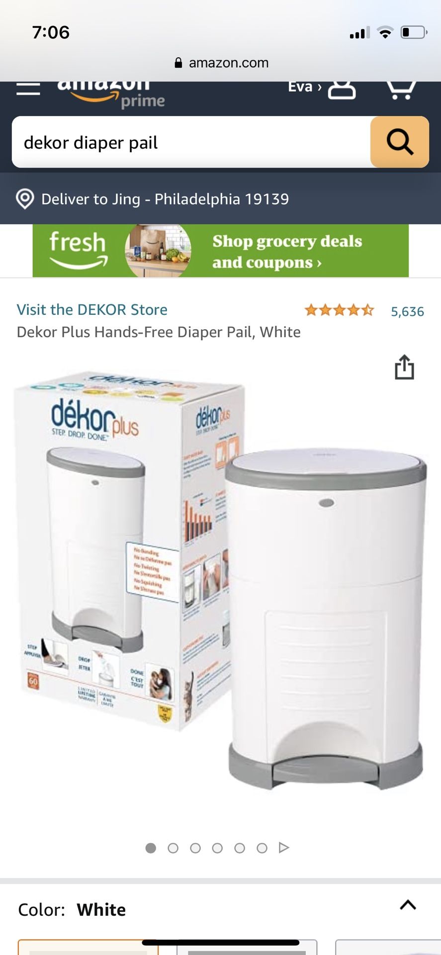 Dekor Diaper Pail 