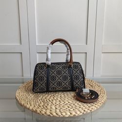 TORY BURCH T Monogram Mini Barrel Bag