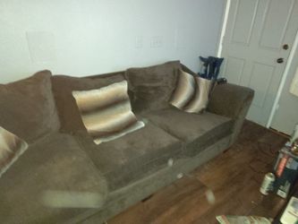 Brown Cloth Couch