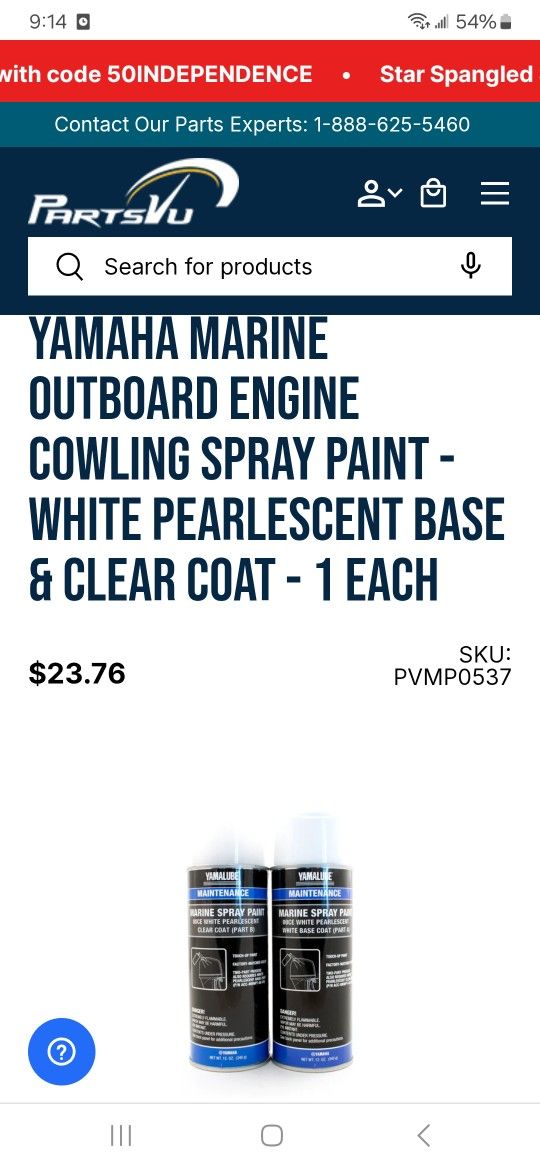 Boat Outboard Motor Paint New Cans