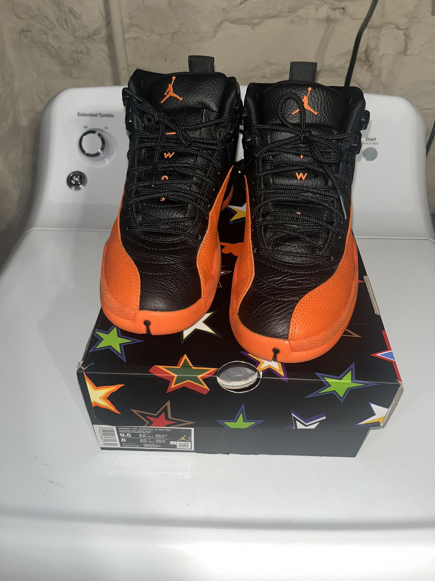 Orange Jordan 12s