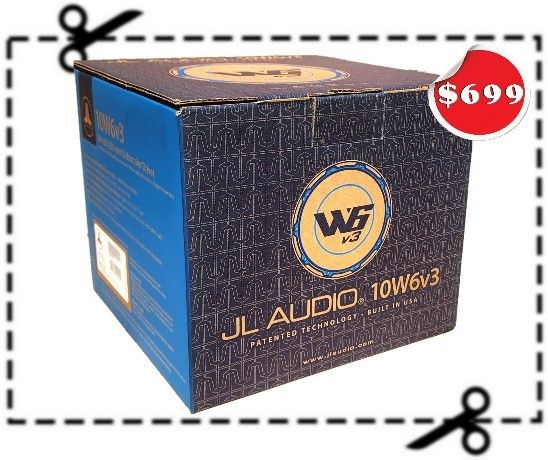 JL Audio 10W6V3 Subwoofer Dual 4 Ohm Voice Coils W6 Series W6v3 1200 Watts 🚨 Payment Options Available 🚨 No Credit Needed 🚨