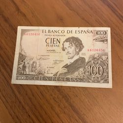 1965 EL Banco De Espana 100