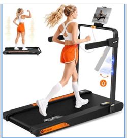Mahrole Walking Pad with Vibration Plate and Handle Bar,Foldable Treadmill Walking Vibration Pad,4 in 1,Under Desk Treadmill for Home,750W Quiet Motor