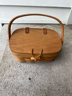 Longaberger Kiddie Purse Basket with Liner 1997
