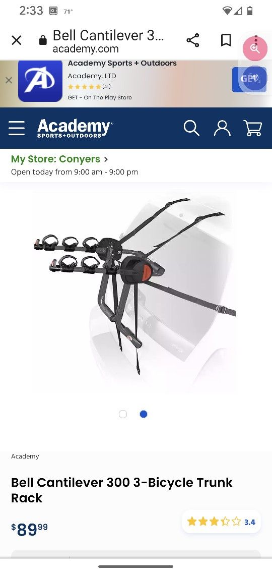 Cantilever 300 bike rack deals