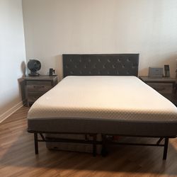 Queen Bed, Frame, And Headboard