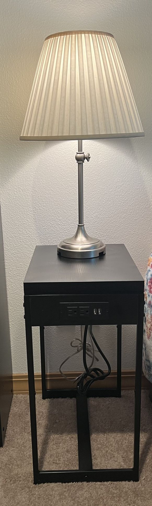 Nightstand With Lamp