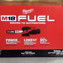 Milwaukee M18 18V Lithium-lon Brushless Cordless FUEL 5 in. Random Orbit Sander (Tool-Only)